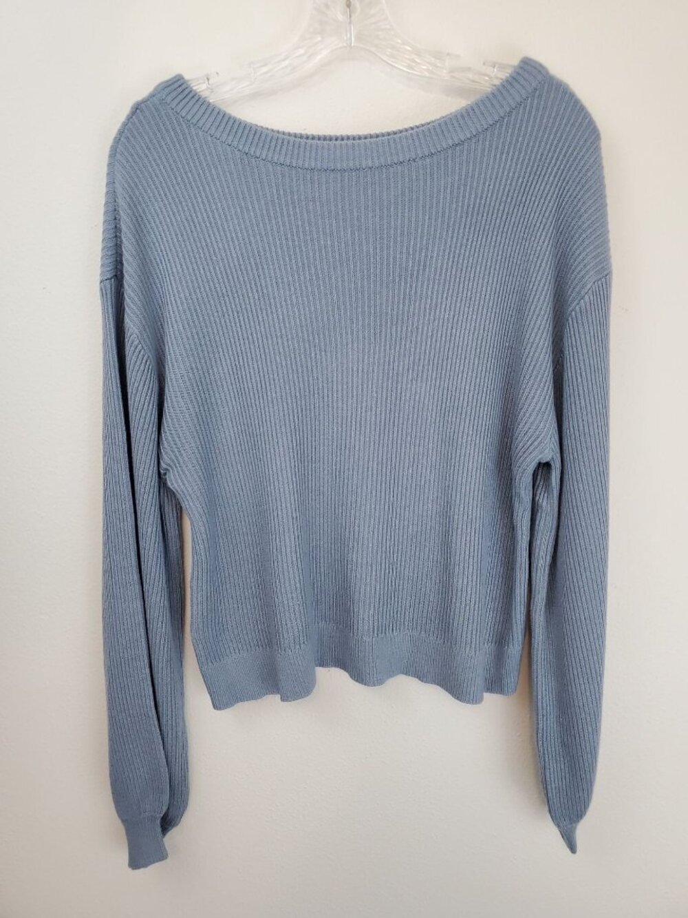 Lululemon Reversible Crossover Sweater in Chambray, size 8